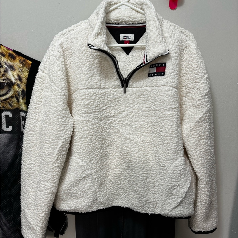 Tommy Hilfiger women’s Sherpa long sleeve sweater